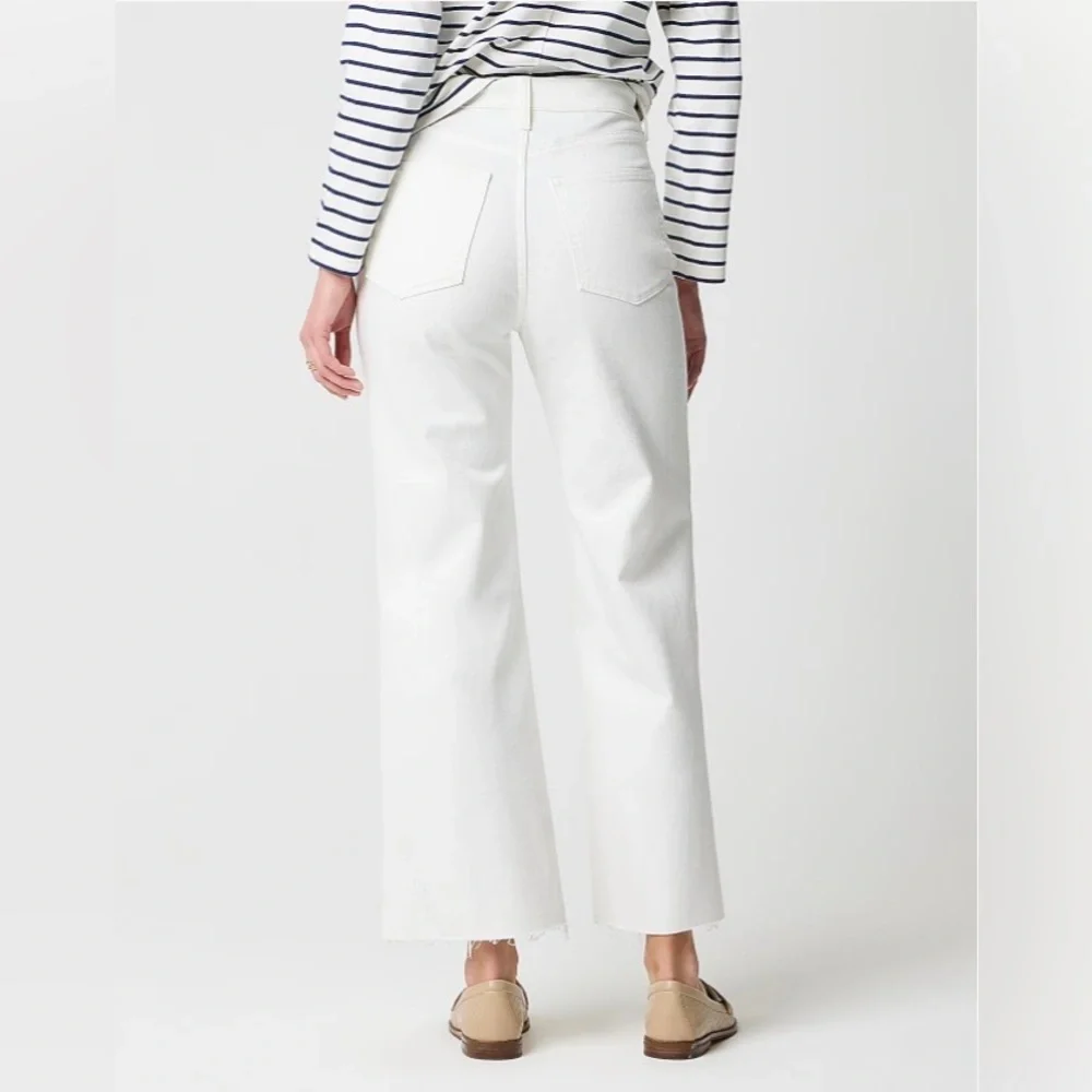 J. Crew Cream Ankle Jeans